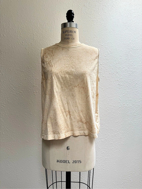 Universal Thread Tops - Universal Thread Tie Dye Tank Top Cream & Brown Size Large